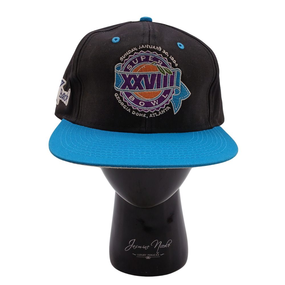 Vintage NFL Super Bowl XXVIII Snapback Hat - 1994 Cowboys vs. Bills